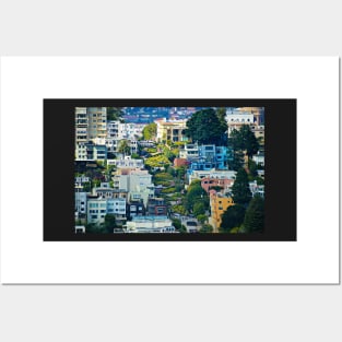 Lombard Street, San Francisco, California Posters and Art